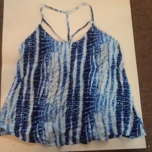 XL Blue marble tank top